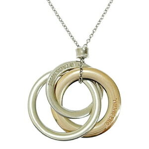 TIFFANY Co Silver Interlocking Circle Necklace